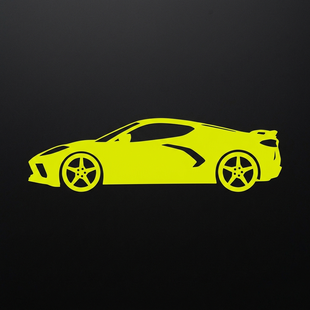 Single-colour cut vinyl decal example